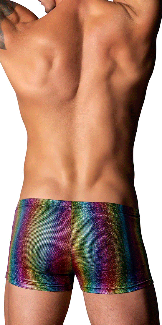Male Power 132-297 Pack N Play Pocket Short Rainbow