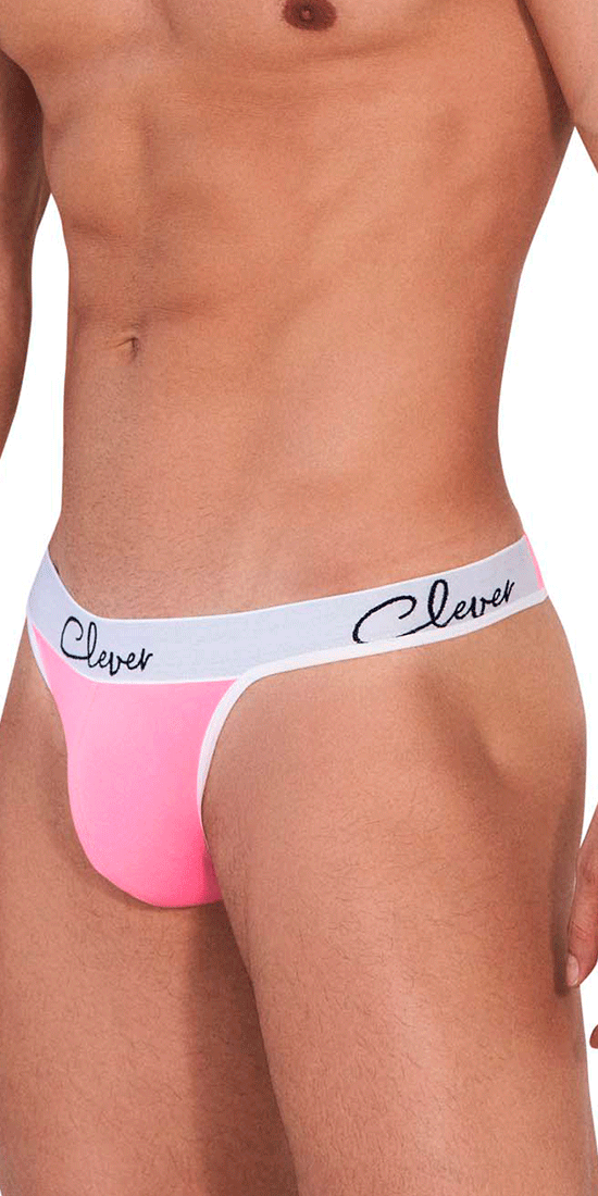 Clever 1408 Wood Thongs Pink