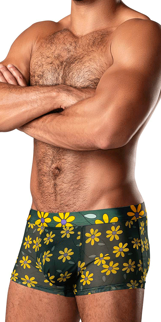 Male Power 145-285 Petal Power Pouch Short Daisy Print