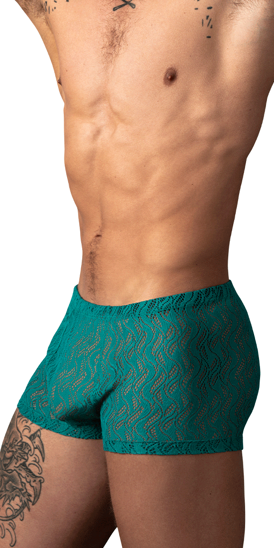 Male Power 150-305 Ripple Pouch Short Teal