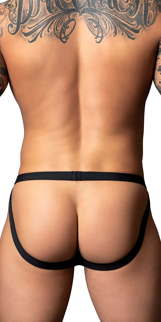 Male Power 349-300 Hot Mesh Jock Black-red