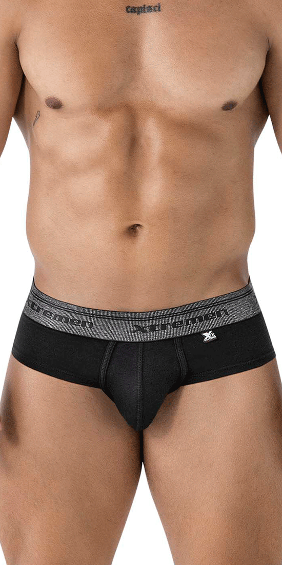 Slip en coton mélangé Xtremen 41315 noir