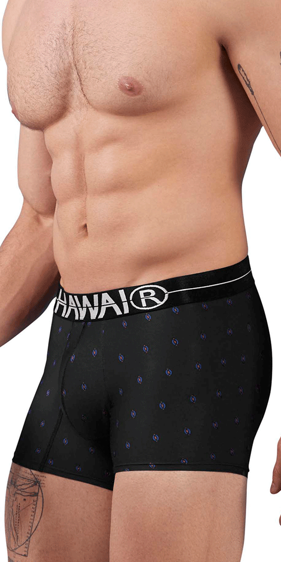 Hawai 42520 Bedruckte Mikrofaser-Badehose Schwarz