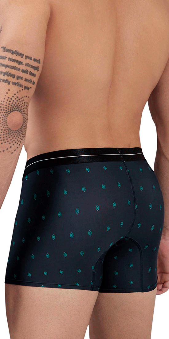 Boxer Hawai 42520 en microfibre imprimé bleu foncé