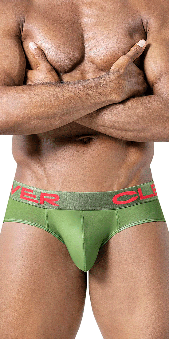 Clever 519968 3pk Australian Latin Briefs Beige-blue-green