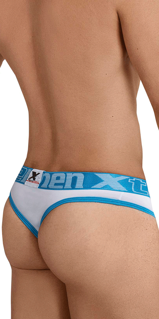 Xtremen 91031-3 3pk Piping Thongs Green-white-blue