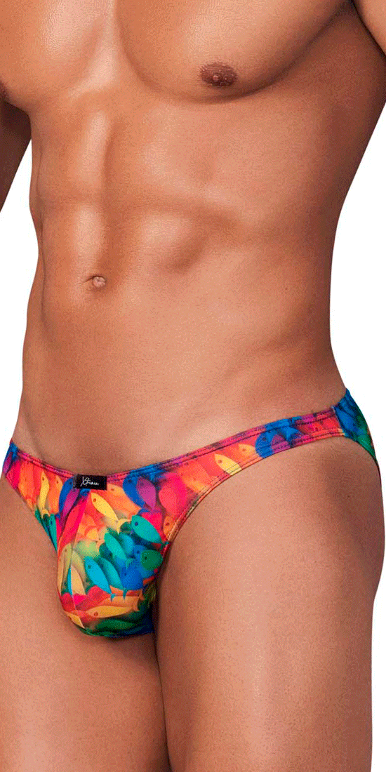 Xtremen 91145 Printed Microfiber Bikini Rainbow Fish