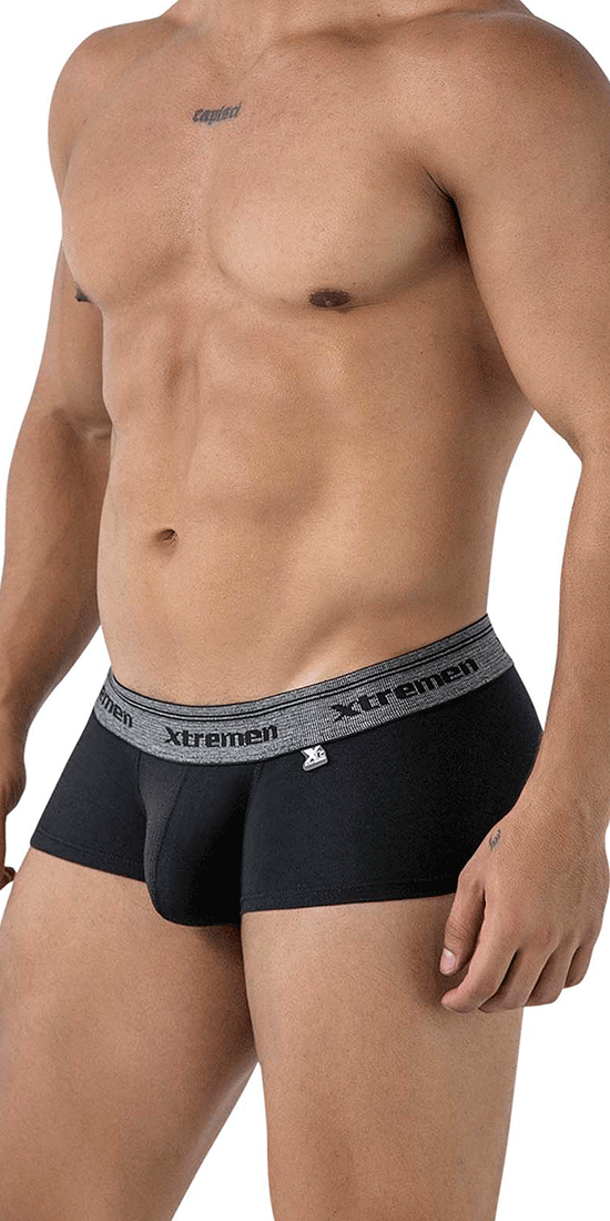 Xtremen 91205b Cotton Blend Trunks Black