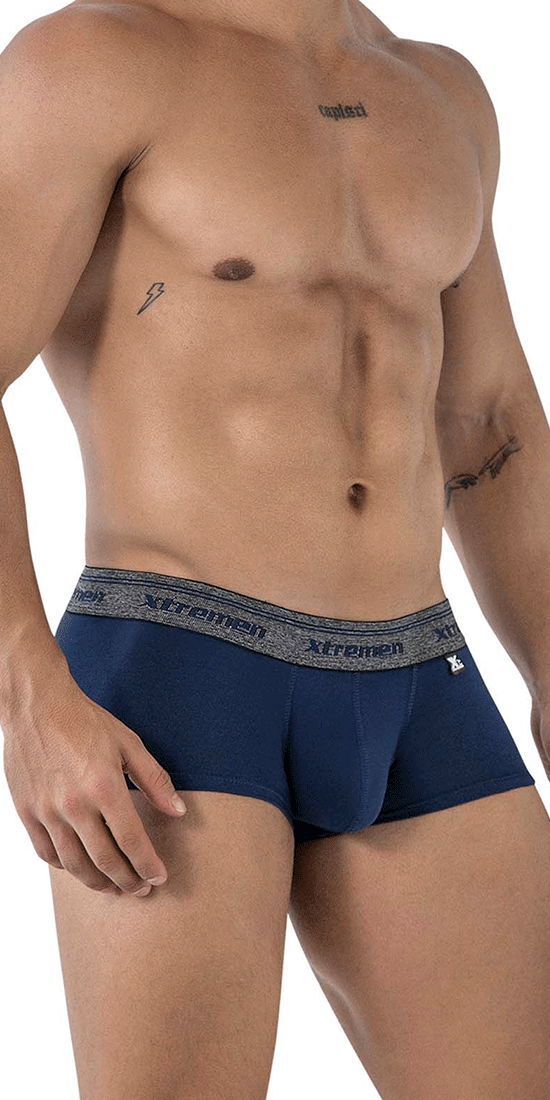Xtremen 91205b Cotton Blend Trunks Navy
