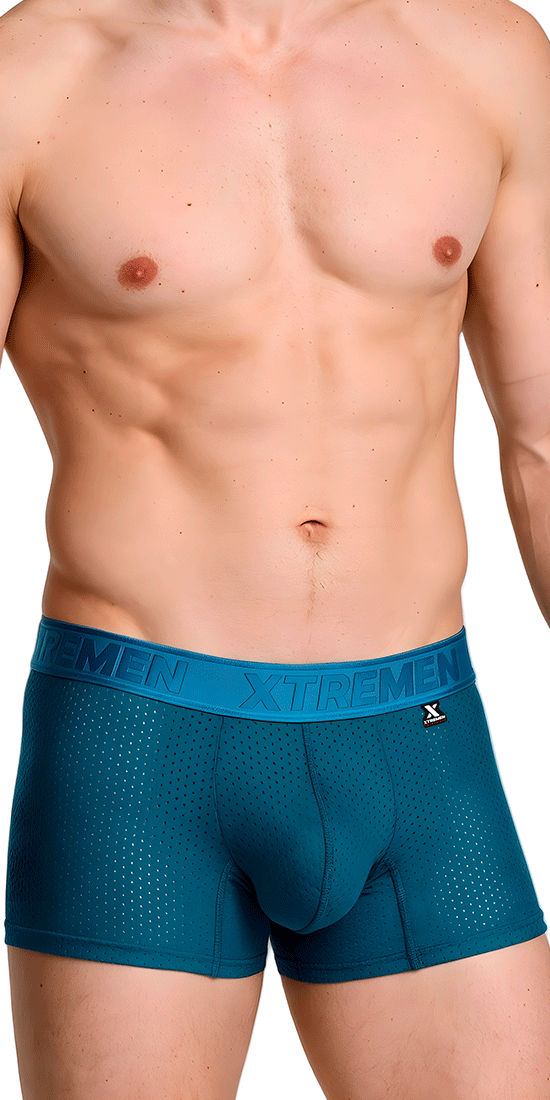 Xtremen 91251 Xtremen Micro-perforated Boxer Briefs Petrol