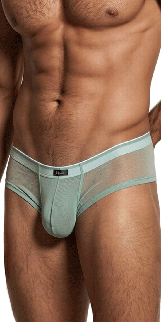 Xtremen 91263 Microfiber Mesh Briefs Green