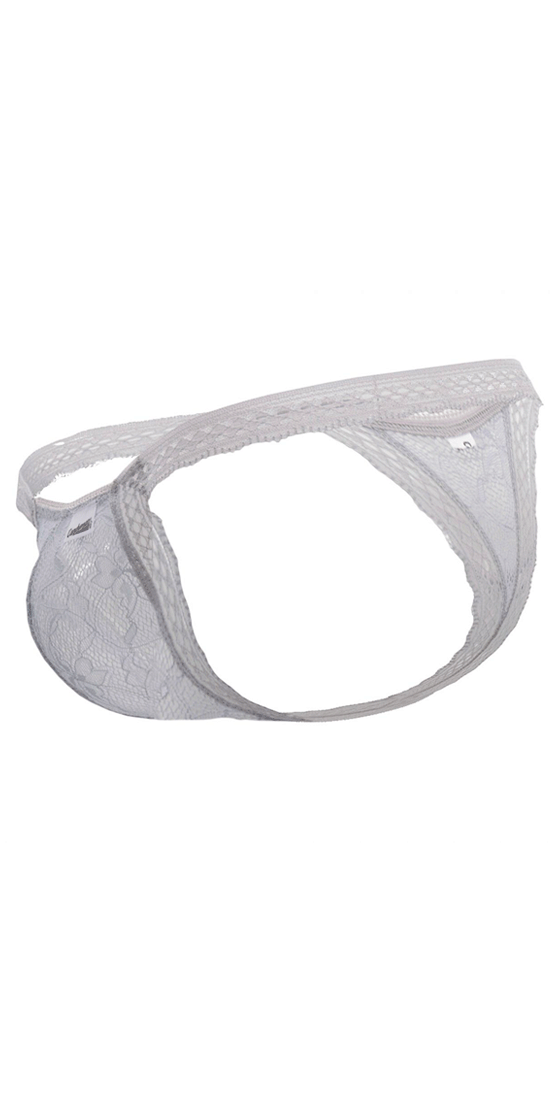 Candyman 99420x Double Lace Thongs Gray