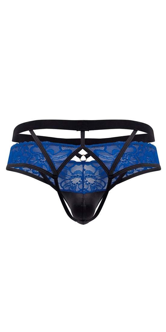 Candyman 99627 Jockstrap en dentelle Bleu