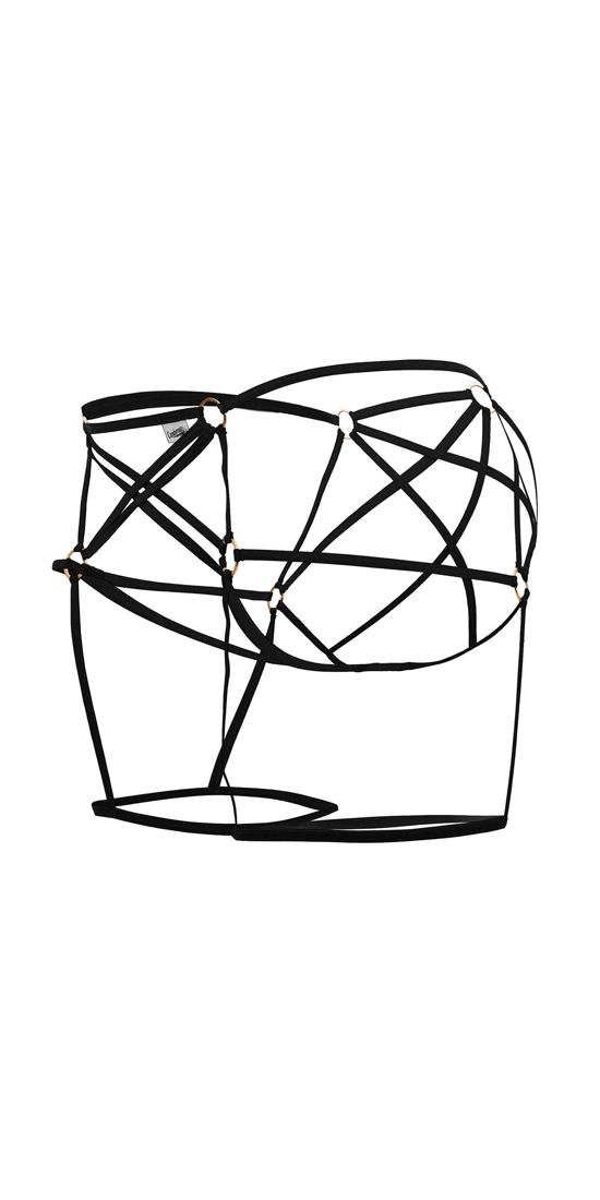 Candyman 99646 Cage Jockstrap Black