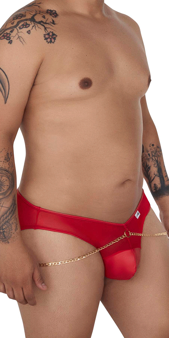 Candyman 99672x Chain Jock Briefs Red
