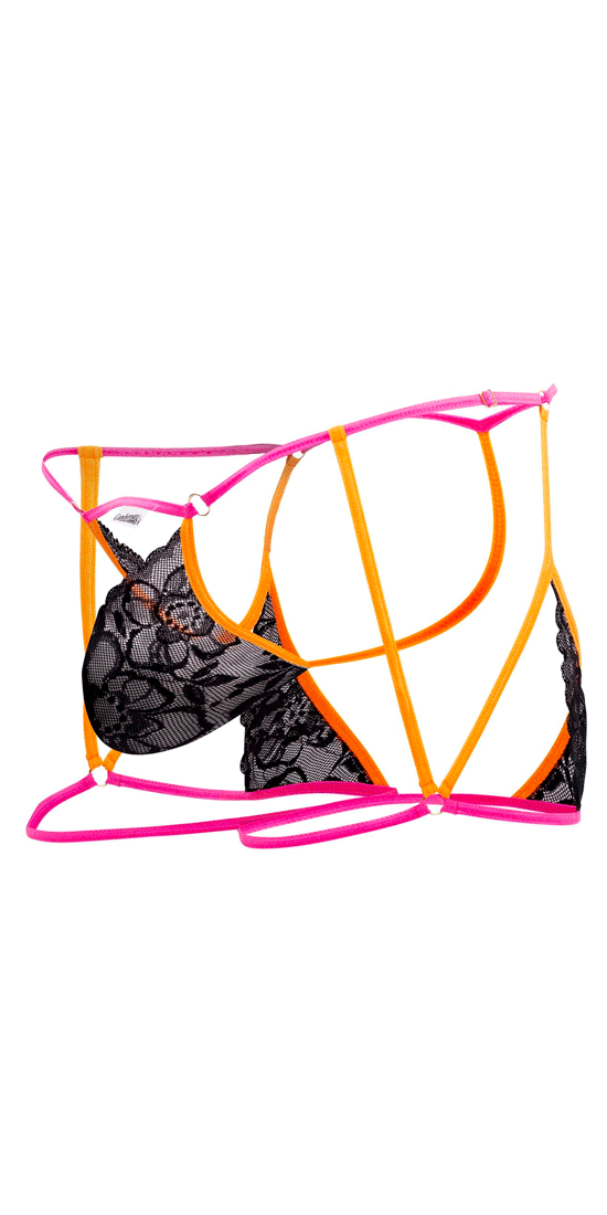 Candyman 99678 Garter Thongs Neon-black