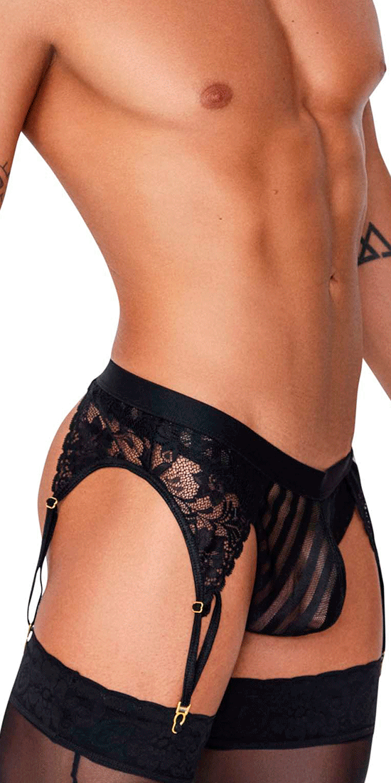 String porte-jarretelles Candyman 99766 noir