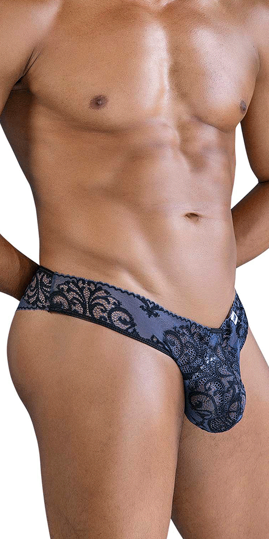Candyman 99830 Lace Briefs Black-navy