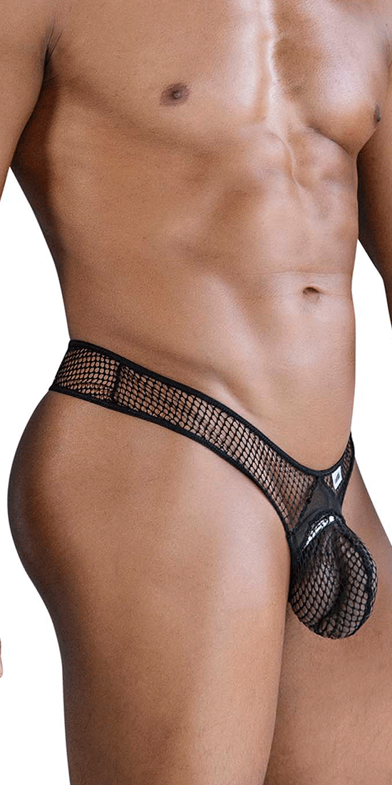 Candyman 99843 Fishnet Thongs Black