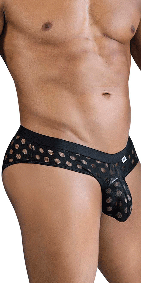 Slip en maille à pois Candyman 99855 noir