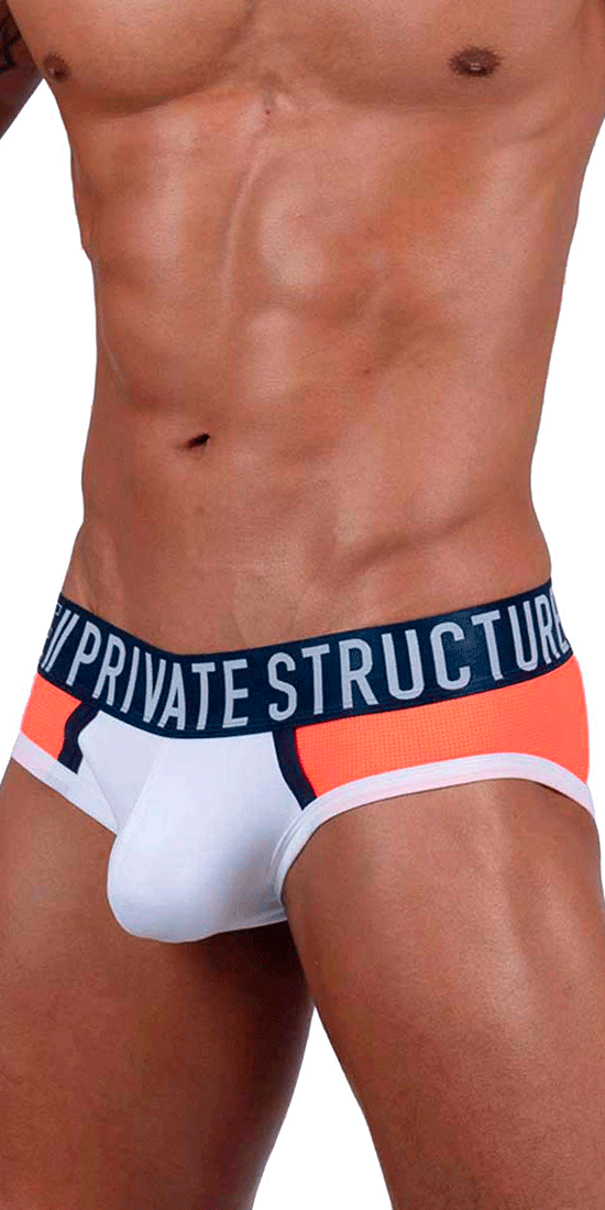 Private Structure Baut4388 Athlete Mini Briefs White League