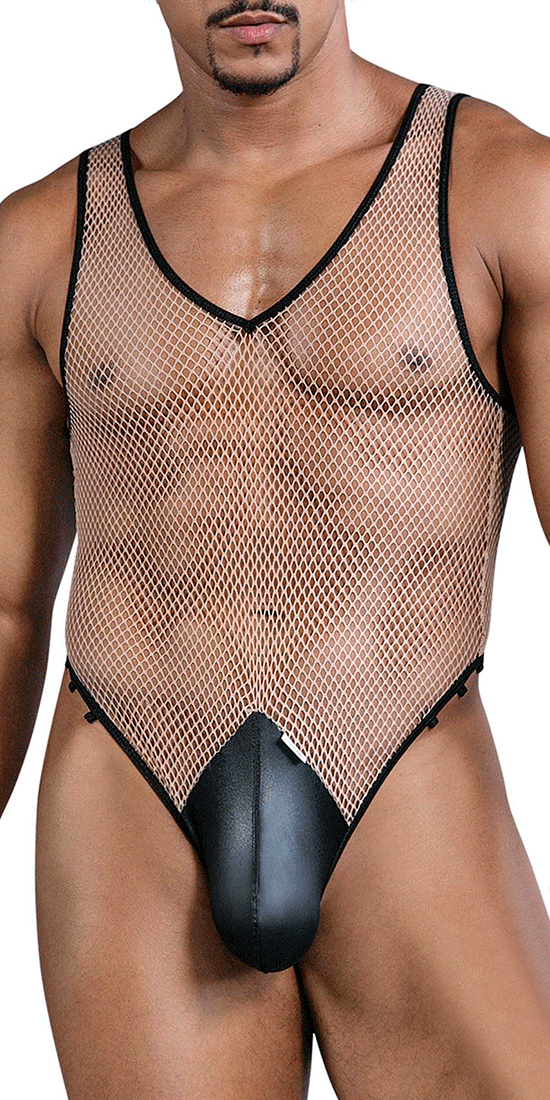 Candyman 99858 Fishnet Bodysuit Black