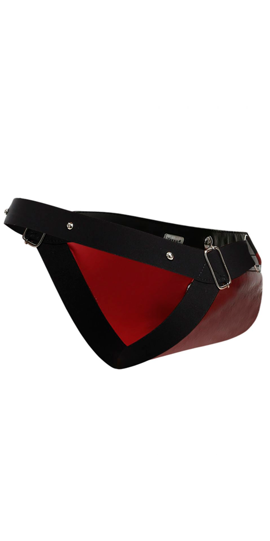 Malebasics Dmbl01 Dngeon Cockring Jockstrap Red