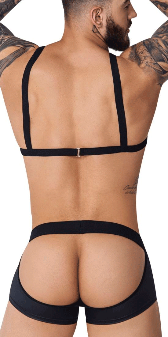 Pikante 1086 Hard Harness Jockstrap Black