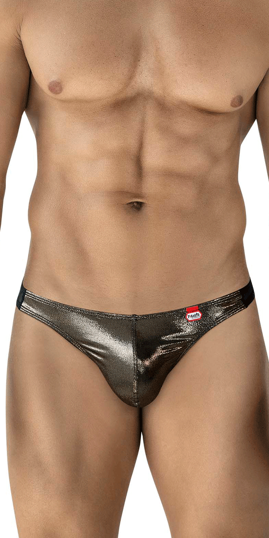 Pikante 2123 Glitters Thongs Black