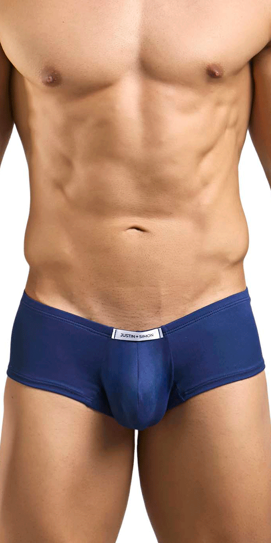 Justin+simon Xsj13 Cheeky Bulge Boxer Peach Navy