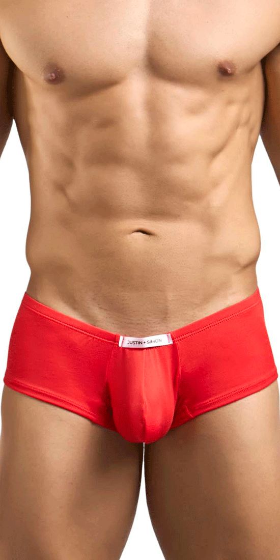 Justin+simon Xsj13 Cheeky Bulge Boxer Peach Red