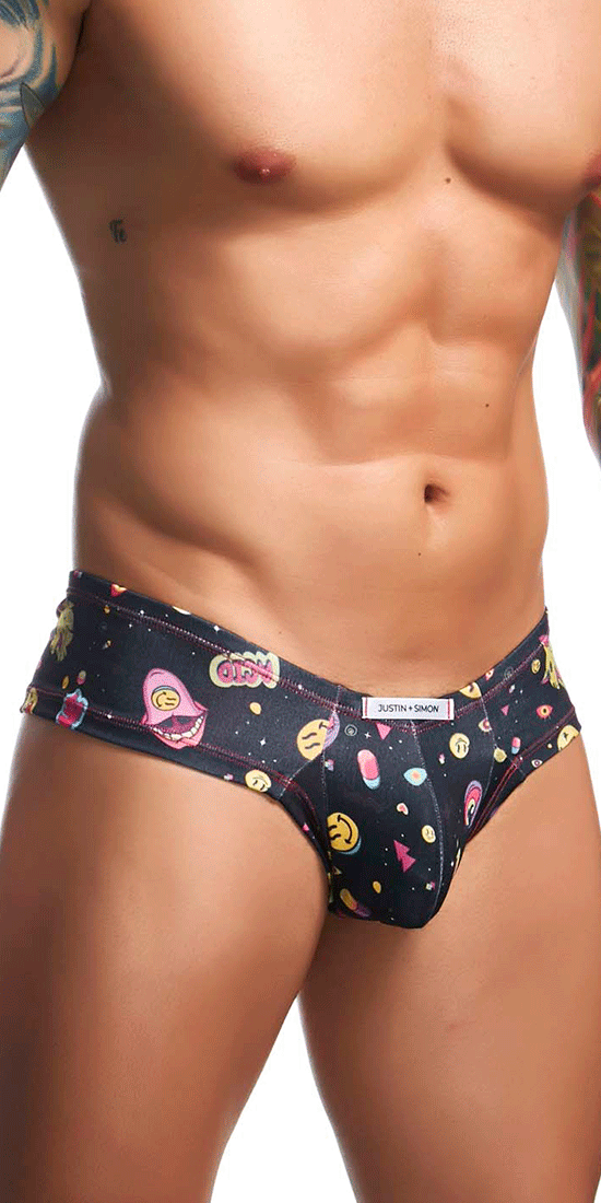 Justin+simon Xsj22 Cheek Briefs Psycodelic