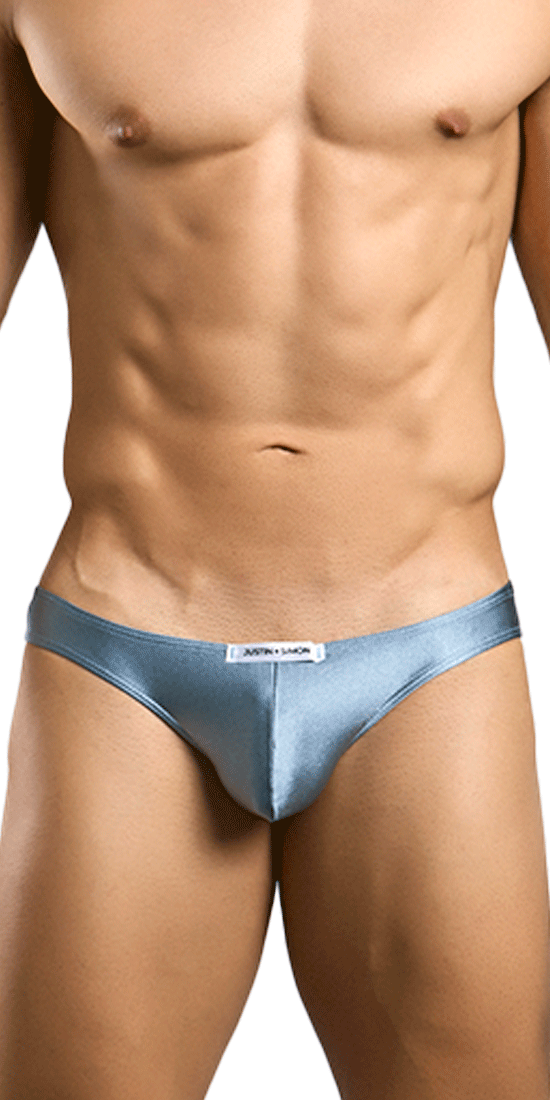 Justin+Simon Xsj01 Bikini Classique Soyeux Métal Vert