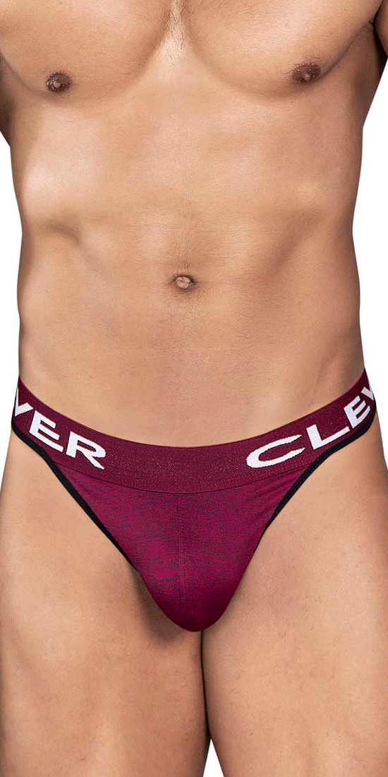 Clever 0940 Jasped Thongs Grape –  - Men's Underwear  and Swimwear