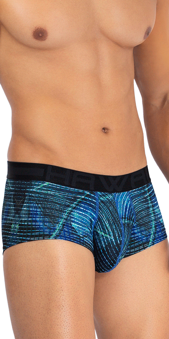 Hawai 42183 Printed Microfiber Briefs Royal Blue