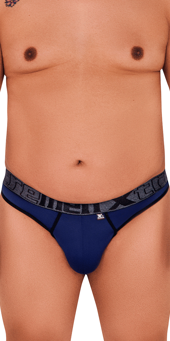 Xtremen 91101x Mikrofaser-Tangas Dunkelblau