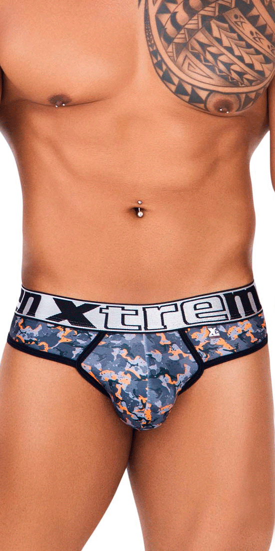 Xtremen 91131 Vivid Printed Thongs Orange