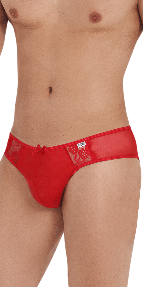 Candyman 99538 Sexy Lace Jockstrap Red