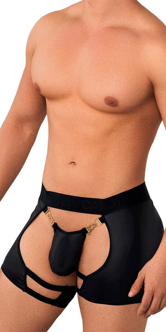 Candyman 99637 Chaps Thongs Black