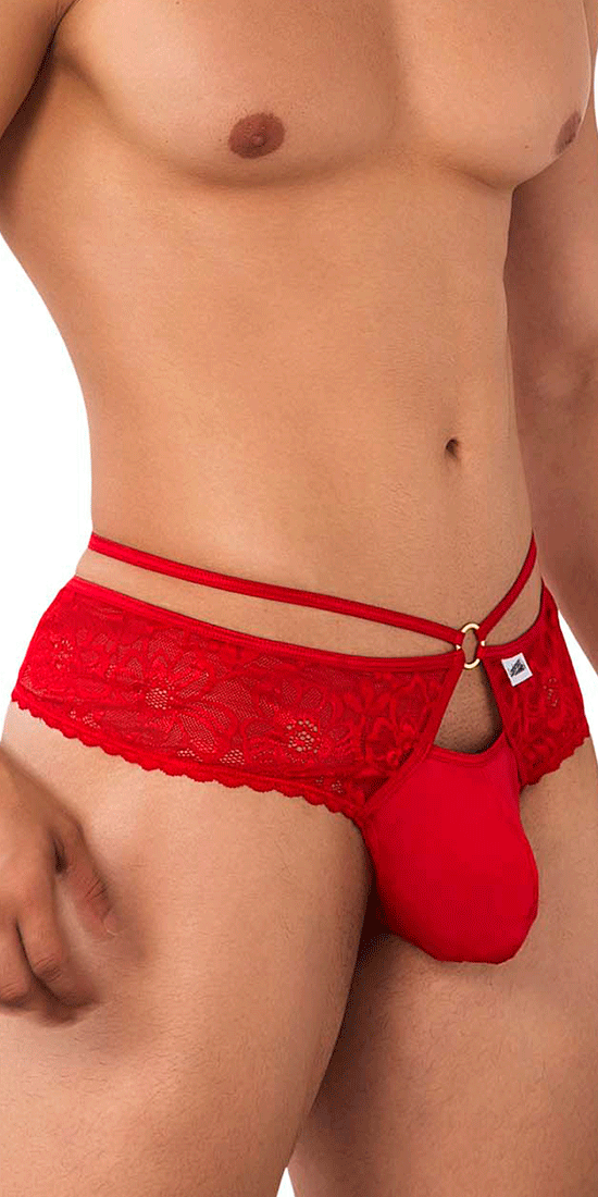 Candyman 99647 Strings en dentelle Rouge