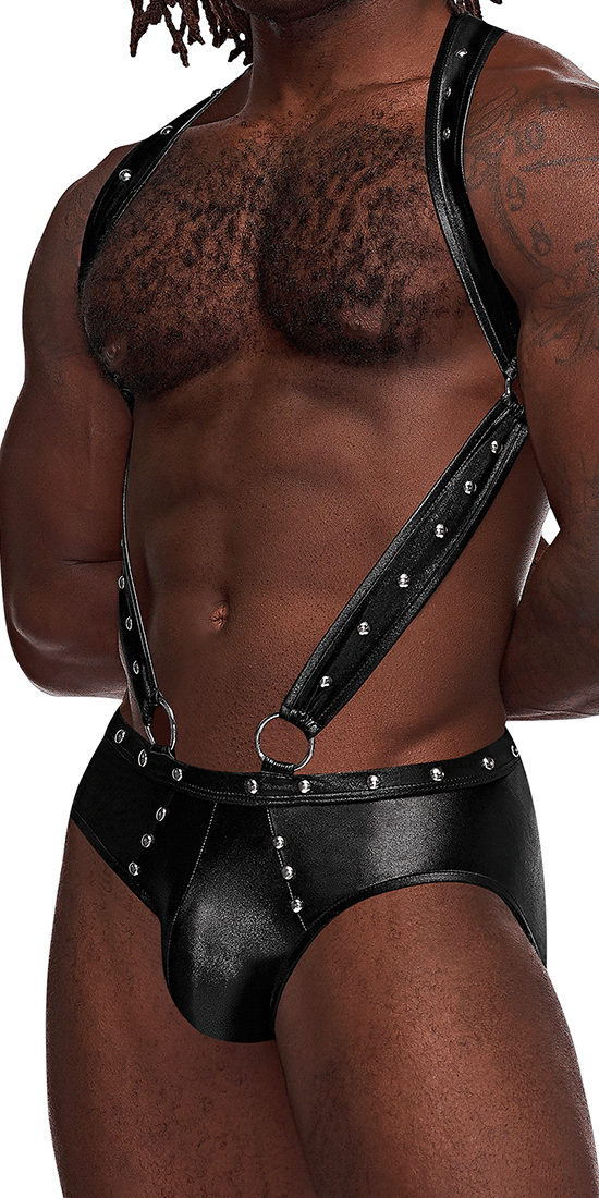 Male Power Pak-154 Fetish Uranus Jockstrap Black
