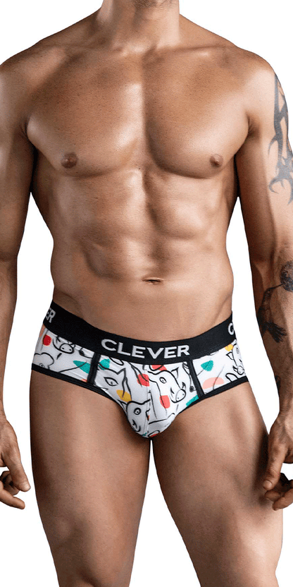 Clever 1726 Grange Briefs White