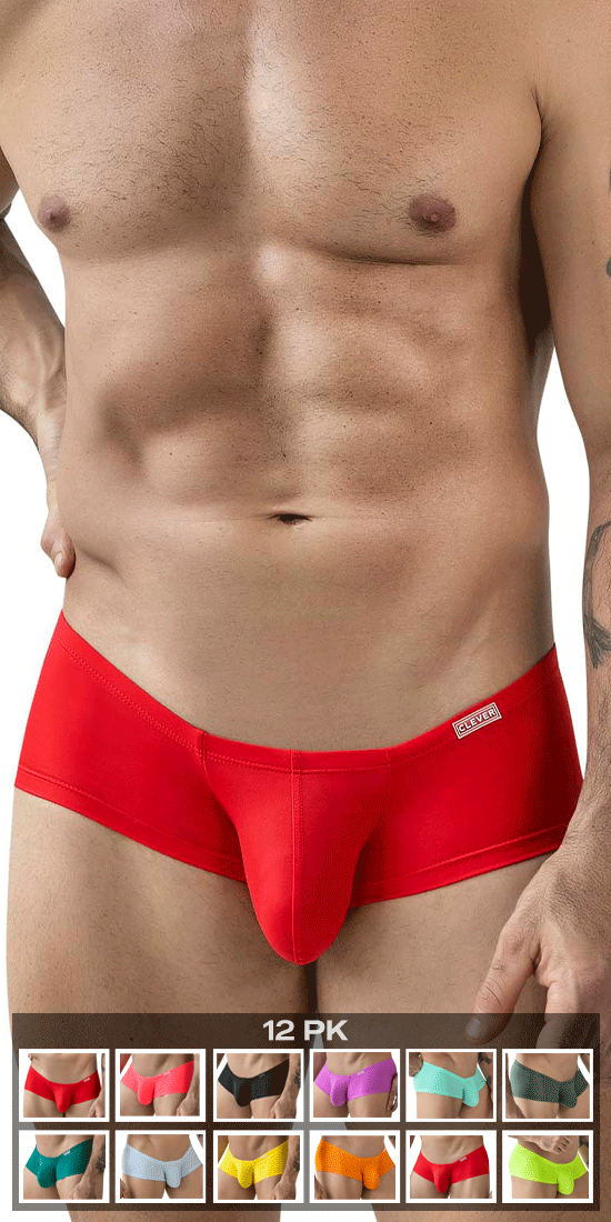 Clever 229956 12pk Australian Latin Trunks Multi-colored