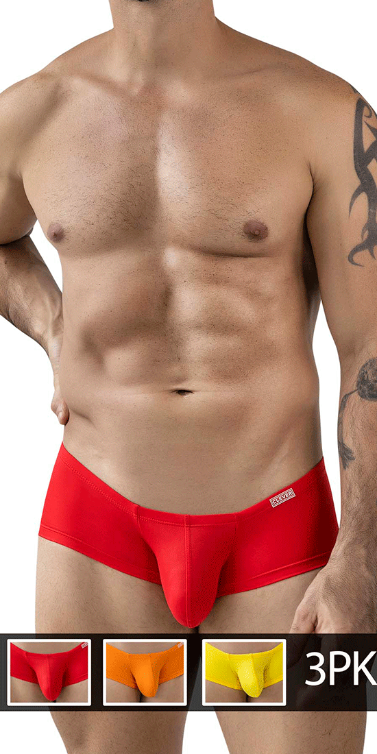 Clever 229959 3pk Australian Latin Trunks Multi-colored