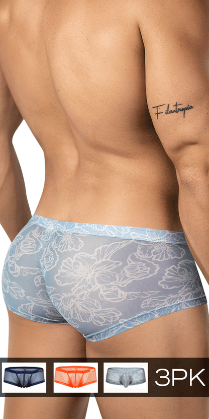 Clever 26067 3pk Australian Latin Trunks Multi-colored