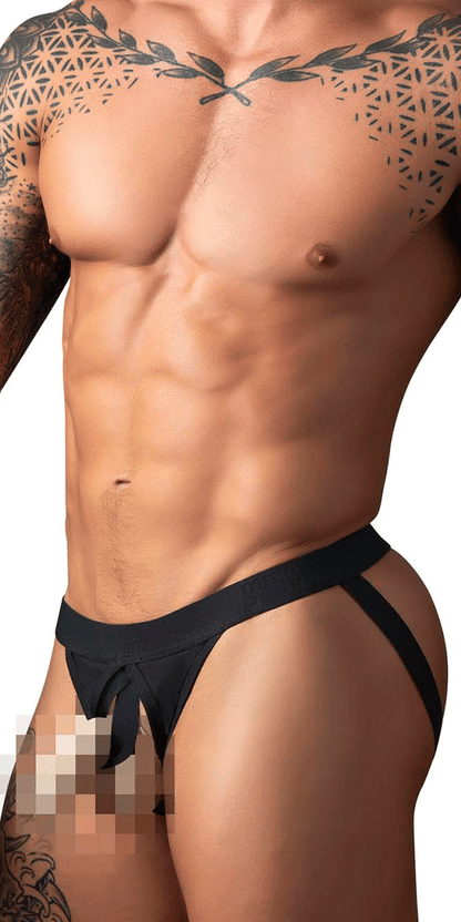 Male Power 348-304 Open Ended Jock Black