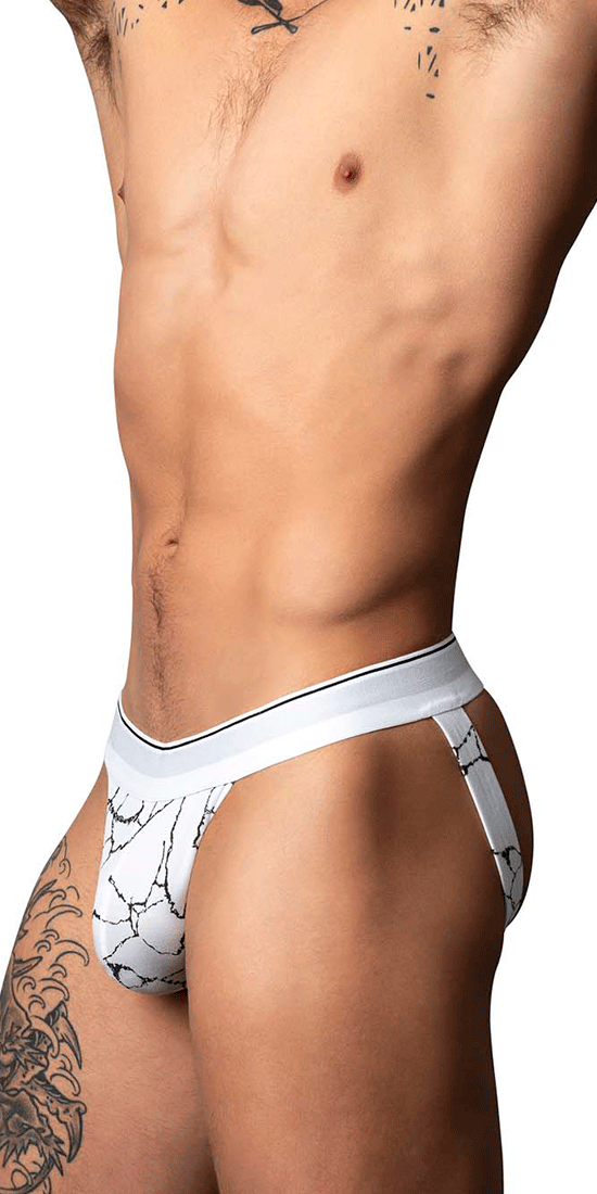 Male Power 349-299 Soo Cumfy Jock White-black