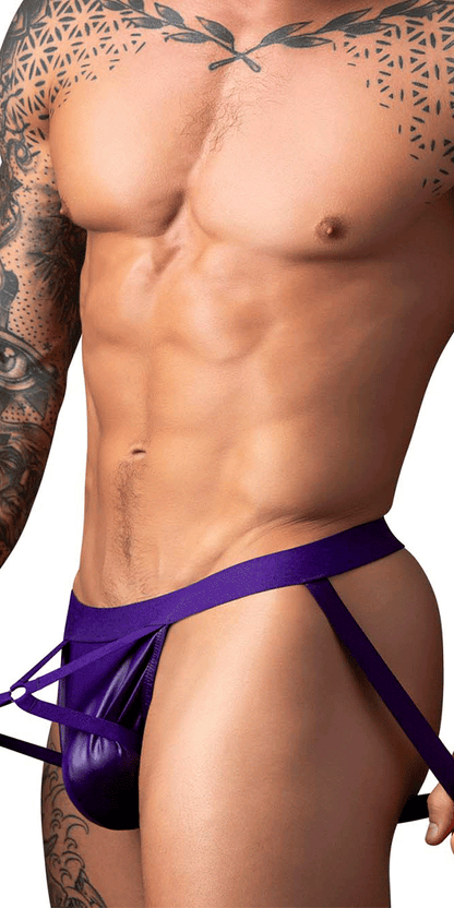 Male Power 350-302 Eggplant Crossover Jock Plum