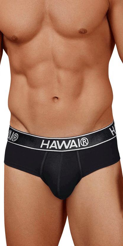Hawair 41962 Cotton Blend Briefs Black-01