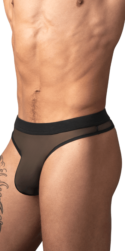 Male Power 442-307 Mesh 2 Bong Thong Black